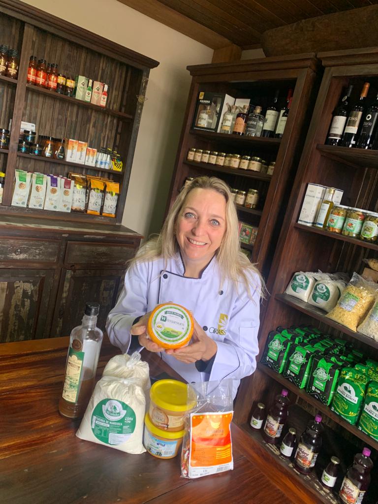 A empres&aacute;ria Rosane Radecki disponibiliza produtos com IG no seu restaurante