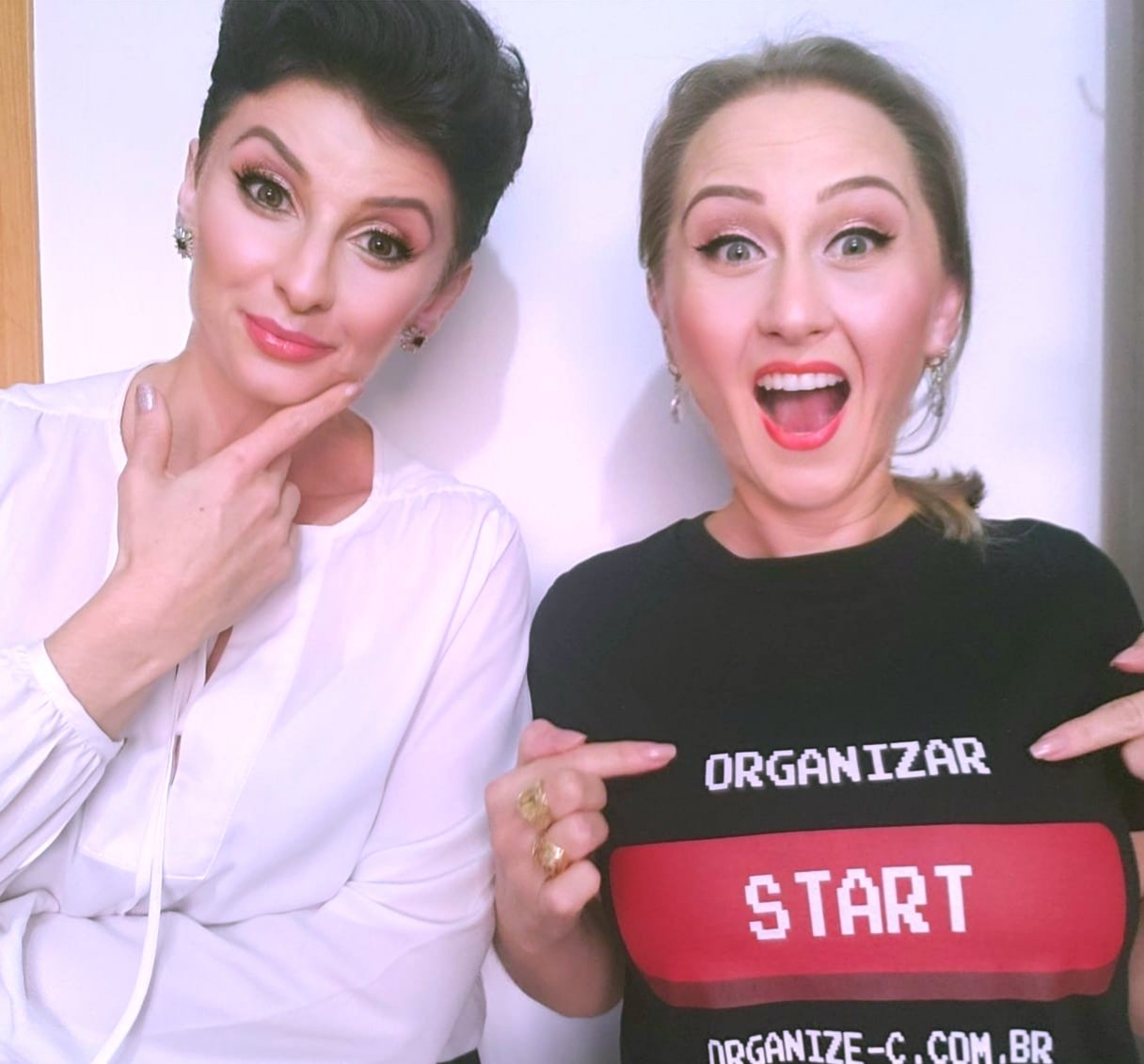 Caroline Salmoria e Clauciane Becker, sócias na Organize-C