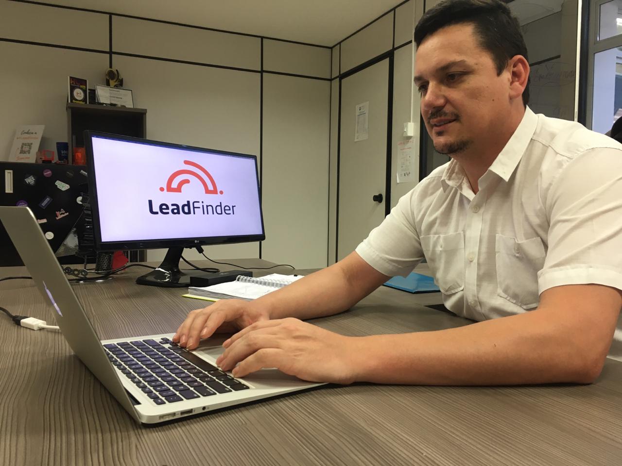 Fernando Osmarini, da Leadfinder, conseguiu importantes conexões no evento