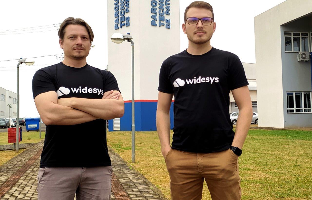 Evandromar Machado e Fausto Rossi, s&oacute;cios da Widesys