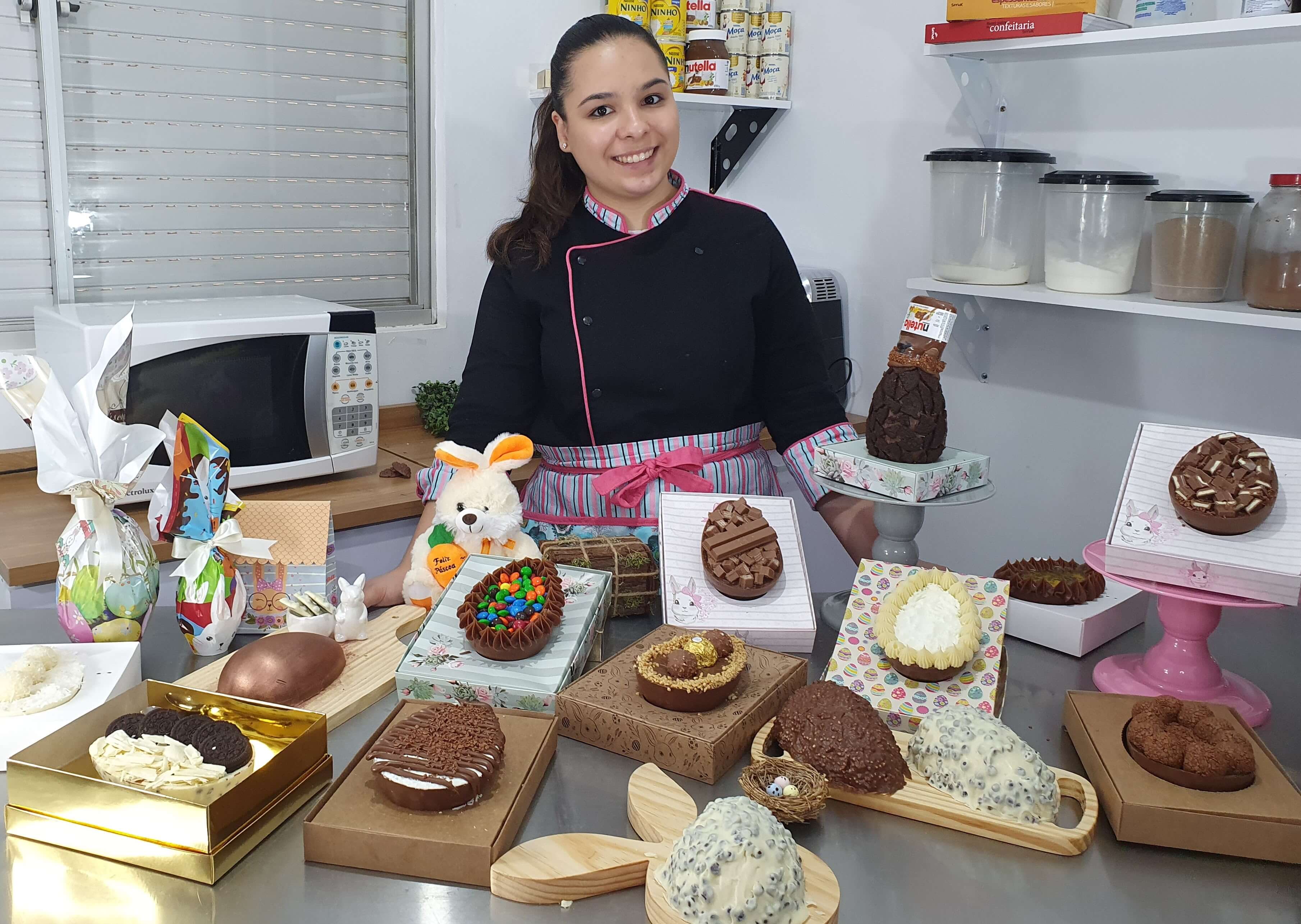 Kawany Colheri tem a expectativa de superar a comercializa&ccedil;&atilde;o de 900 unidades de ovos