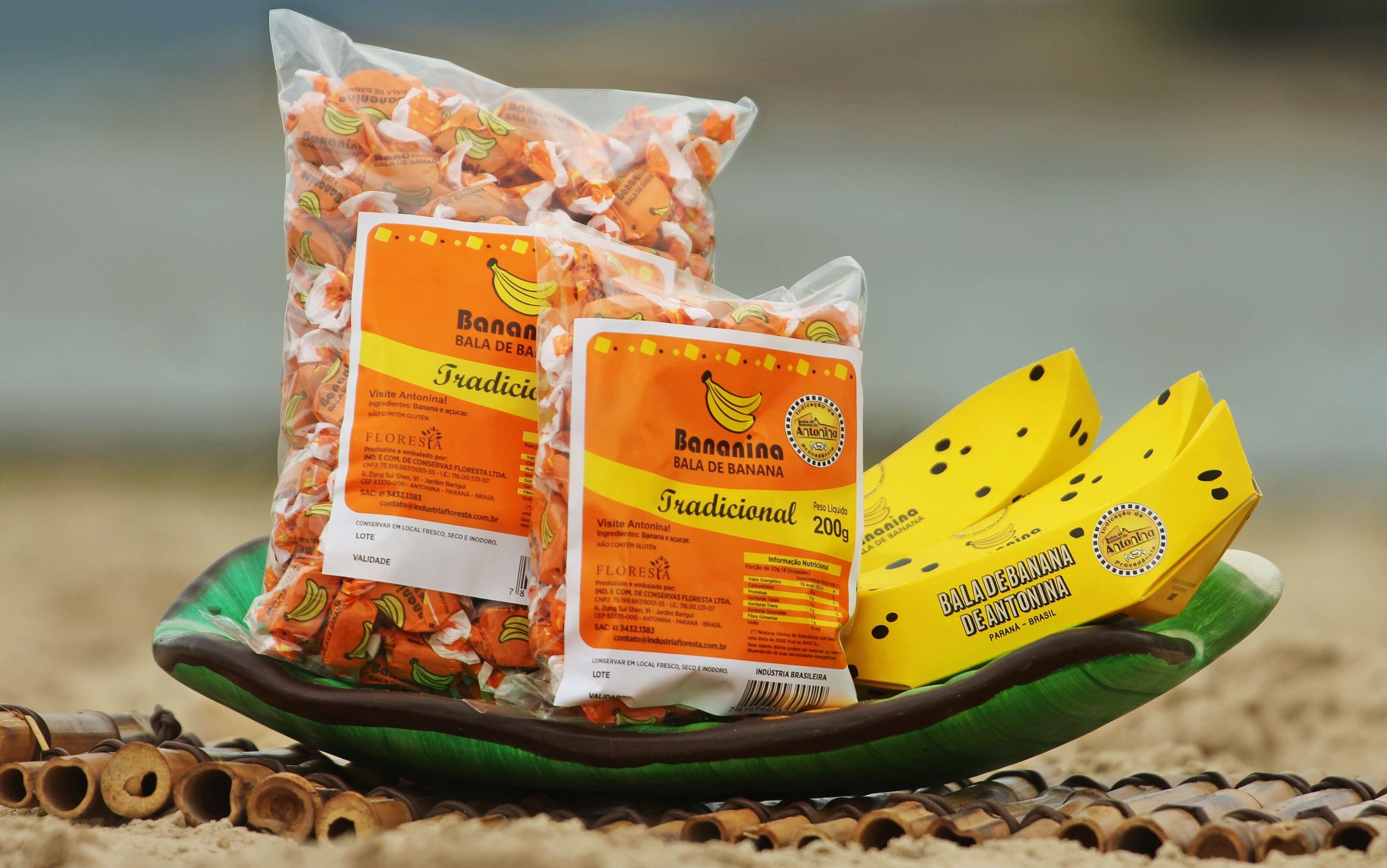 IG estimulou a criação de novos produtos, como a caixa em formato de banana, com a marca Bananina